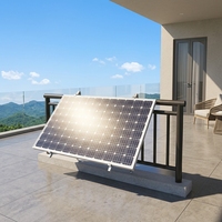 Support de montage solaire pour balcon pré-assemblé CHIKO, installation rapide, sans soudure, kit de support photovoltaïque