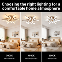 Lampe de plafond LED moderne au design créatif, en fer et acrylique, pour salon, chambre, bureau à domicile - Vente en gros