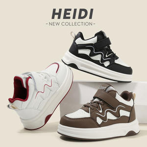 Gümrükleme çocuk nefes spor ayakkabı 2025 İlkbahar sonbahar boys 'beyaz yüksek top koşu ayakkabıları yumuşak-soled bebek ayakkabıları - Product Image 5