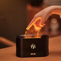Diffuseur d'arômes à flamme ultrasonique 3D en gros pour huiles essentielles de yoga, humidificateur d'air parfumé