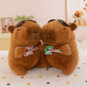 Peluche Capybara de 8 pouces, toutes séries, pour machine à griffes, haute qualité, motif animal de <span class=keywords><strong>dessin</strong></span> <span class=keywords><strong>animé</strong></span>, rembourrée en coton PP - Product Image 1