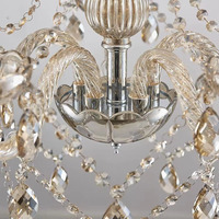 Lustre de plafond en acrylique transparent à LED, alimenté par courant alternatif, luxe, décoration d'événements de mariage, bricolage, lumières suspendues pour salle