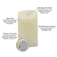 Bougies Pilier LED Sans Flamme en Gros pour Décoration Maison, Mariages et Événements – Cire Véritable, Mèche Dansante, Fonctionnant sur Piles
