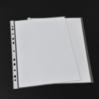 Fundas Protectoras Transparentes Impermeables de PP con 11 Orificios, ODM DIN A4, para Documentos, Folletos, Impresión Digital