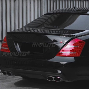 สปอยเลอร์หลังคาท้ายรถยนต์ทรง Ducktail สำหรับ Mercedes Benz S Class S320 S400 S420 S450 S600 W221 อุปกรณ์ตกแต่งภายนอก - Product Image 5