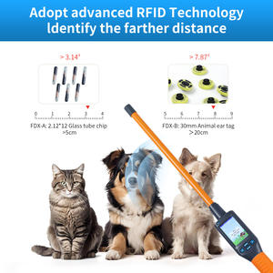 เครื่องสแกนเนอร์แบบแท่งขนาด134.2กิโลเฮิรตซ์, เครื่องอ่านบัตรประจำตัวแบบพกพาเครื่องอ่าน RFID สำหรับแท็กหูวัวใช้ได้ทั่วโลก - Product Image 3