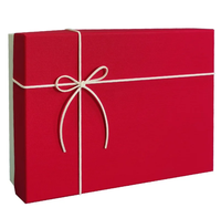 Boîte rectangulaire en carton ondulé avec poignée, taille et couleur personnalisables, imprimée avec un motif, pour cadeaux d'anniversaire, foulards, souvenirs, rangement vide
