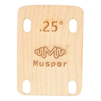 3Pcs Guitar Neck Shim Solid Maple Plate 0.25 0.5 1 Degree Electric Guitar Neck Shims for Bolt-on Guitar Neck Replacement Parts