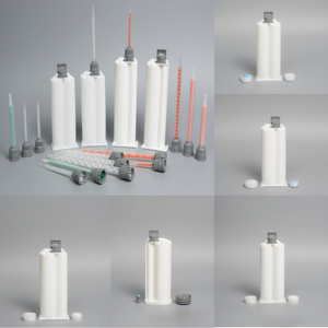 Cartouche d'adhésif époxy PP PBT double composant AB <span class=keywords><strong>1</strong></span>:<span class=keywords><strong>1</strong></span> <span class=keywords><strong>2</strong></span>:<span class=keywords><strong>1</strong></span> 4:<span class=keywords><strong>1</strong></span> 10:<span class=keywords><strong>1</strong></span> 50ml 75ml 200ml 400ml vide pour distribution, type C F, en plastique - Product Image 2