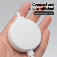 Mini pompe à oxygène en plastique pour petits aquariums, oxygénateur pour aquarium, design micro, faible bruit, écologique, durable, 1,3 W, économie d'énergie