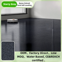 Peinture époxy liquide bicomposante écologique pour sols en granit, revêtement de sol en béton autonivelant avec sable coloré