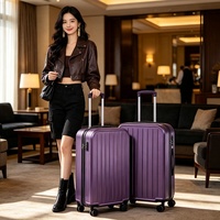 Ensemble de 3 valises rigides en ABS PC de qualité supérieure, tailles 20, 24 et 28 pouces, avec 8 roues, bagage cabine, vente en gros