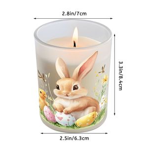 Bougie parfumée personnalisable en verre dépoli de 6 oz avec couvercle, sans fumée, pour la Saint-Valentin, décoration d'intérieur - Product Image 4