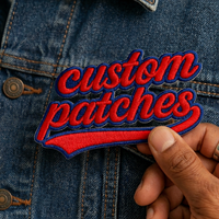 Parche bordado termoadhesivo personalizado de fábrica certificada con logotipo 3D en relieve, bordado de animales y tejido para ropa y sombreros