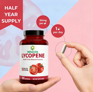 Kapsul <span class=keywords><strong>Lycopene</strong></span> Vegetarian Premium OEM/ODM Saya, Suplemen Antioksidan Pendukung Kesehatan Prostat untuk Dewasa, Suplemen Herbal - Product Image 3