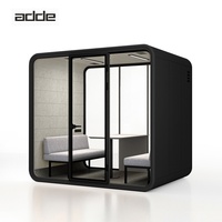 Cabine insonorisée pour 4 personnes, espace de réunion moderne, cabine préfabriquée insonorisée pour la confidentialité