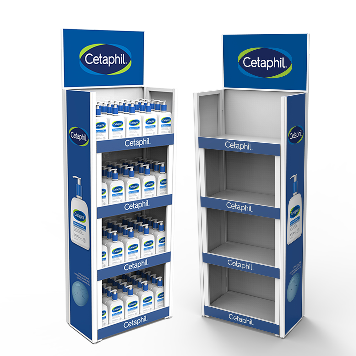 Apache Metal Four Layer Foldable Layer Skincare and Cosmetics Display Stand for Supermarket Retail Stores — view 4