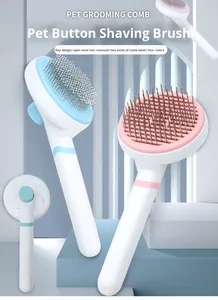 Escova de Grooming para Animais de Estimação com Logo Personalizado, Auto-Limpante, Fabricada em Plástico - Product Image 2