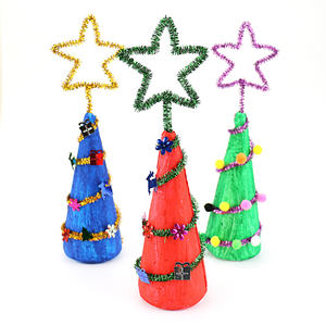 Cône de polystyrène pailleté pour arbres de noël, bricolage pour enfants cône de polymousse à tout moment cône de polystyrène pour une meilleure création meilleure vie 20CM/1 pièce - Product Image 6