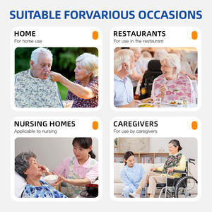 واقي ملابس قابل للغسل بالجملة قابل لإعادة الاستخدام مقاوم للماء تغذية كبيرة للمريض أو كبار السن - Product Image 6