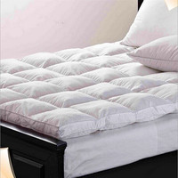 Voyage mousse à mémoire 30% duvet de canard plume surmatelas imperméable pliable hôtel matelas hybride Pad