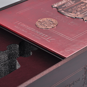 Tùy Chỉnh Lớn Quà Tặng Sang Trọng Giấy Cao Cấp Sản Phẩm Bao Bì Hộp Giấy Bán Buôn Chai Rượu Vang Hộp Vận Chuyển Rượu Vang Hộp Quà Tặng Bao Bì - Product Image 5