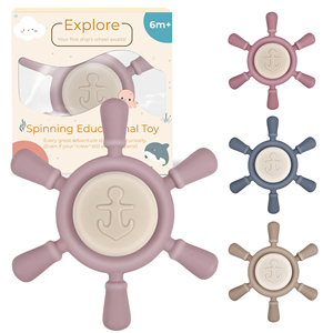 2025 Montessori hút quay bé Đồ chơi | Silicone cảm giác Spinner cho Bath & ghế cao | ODM - Product Image 1