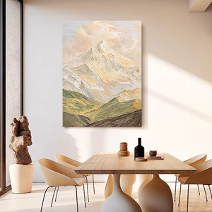 Hand Painted Oil Painting Mountains And Fields Textured Abstract Art 3D Effect Living Room Decorative Hanging Wall Art - Product Image 3