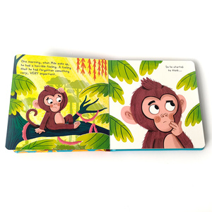 Sortie d'usine <span class=keywords><strong>milo</strong></span> va bananes livres d'histoires au coucher bébé éducatif enfants livre de planche papier recyclé - Product Image 3