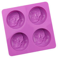 Moule à gâteau en silicone 3D en forme de lune, moule à mousse au chocolat DIY, moule à pâtisserie en silicone de qualité alimentaire, moule à dessert réutilisable