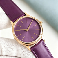 Jam Tangan Mekanik Wanita 35mm Rose Gold Berlian Kristal Safir Kaliber 240 Movement Laser Pointer