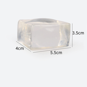 Classic Maltose Transparent Tofu Brick <b>Squishy</b> Toy-5.5cm-Stress Relief Gift for Kids Adults Wholesale Maltose Toys - Product Image 3
