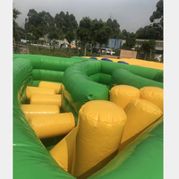 4 Joueurs Jeux Gonflable Dizzy X Obstacle Course Meltdown/Gonflable Maze Interactive Meltdown Game