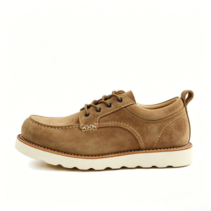 Chaussures de travail classiques pour hommes à bout mocassin, coupe basse, avec coutures Goodyear, semelle en caoutchouc et <span class=keywords><strong>mousse</strong></span>, en cuir pleine fleur, vente en gros fabricant - Product Image 1