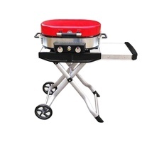 <span class=keywords><strong>Barbecue</strong></span>, chariot de Camping Portable pliable, Grill électronique à <span class=keywords><strong>gaz</strong></span>, avec chariot, pour l'extérieur, pouces - Product Image 5
