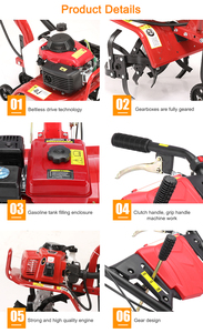 Mini <span class=keywords><strong>Motozappa</strong></span> <span class=keywords><strong>a</strong></span> Benzina ad Alta Efficienza <span class=keywords><strong>a</strong></span> Spinta, Motocoltivatore Economico da 2.4kw, Mini Sarchiatrice <span class=keywords><strong>a</strong></span> Motore - Product Image 4