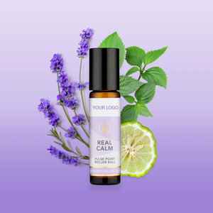 Huile essentielle apaisante en roll-on 10 ml pour le soulagement du stress et la relaxation, aromathérapie avec huile de bergamote, de patchouli et de lavande - Product Image 1