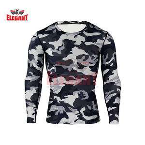 Camisetas de Compresión Unisex con Diseño de Camuflaje 2025, Impresión Personalizada, para Entrenamiento de MMA, Transpirables, Anti-UV, Ecológicas, de Secado Rápido, Venta al Por Mayor - Product Image 1