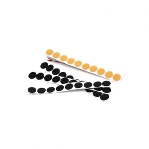 Cinta Adhesiva de Gancho y Bucle de Nylon/Poliéster Negra de Alta Adhesión con Respaldo Adhesivo para Bolsas, Prendas, Patas de Silla y Gestión de Cables - Product Image 1