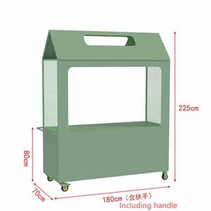 Vente directe de l'usine Logo personnalisé Chariot de jardin extérieur Activités de bazar créatif Stand de stand mobile - Product Image 2