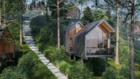 Villa modulaire préfabriquée de luxe - Cabane de villégiature - Maison à ossature bois |   Conception personnalisée Australie / Canada