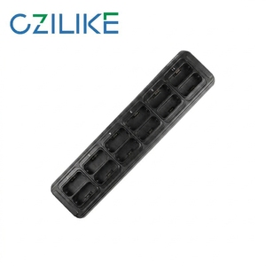 Caricatore da tavolo multi-unità CZILIKE MCL33 a 12 alloggiamenti per walkie-talkie VM690 VM750 VM780, 1400mA per alloggiamento con trasferimento dati PS7501 - Product Image 2
