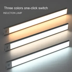 Lampe <span class=keywords><strong>de</strong></span> nuit à détecteur <span class=keywords><strong>de</strong></span> mouvement PIR rechargeable par USB, lumières LED pour armoire, lumières sans fil pour cuisine, sous l'armoire, détecteur <span class=keywords><strong>de</strong></span> mouvement pour armoire - Product Image 3