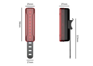 A02 100 heures COB LED Feu arrière de <span class=keywords><strong>vélo</strong></span> rechargeable <span class=keywords><strong>Casque</strong></span> de <span class=keywords><strong>vélo</strong></span> Feu arrière de <span class=keywords><strong>vélo</strong></span> - Product Image 2