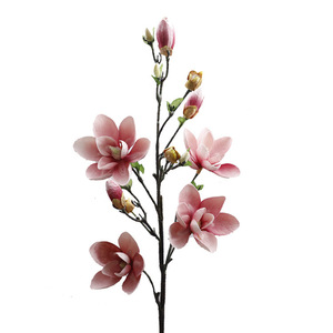 ดอกแมกโนเลียประดิษฐ์ Xiaowangchun รุ่น B1076 ดอกไม้จำลองคุณภาพสูงสำหรับตกแต่งภายในบ้าน ของตกแต่งบ้าน อุปกรณ์ประกอบฉากฤดูใบไม้ผลิ - Product Image 4