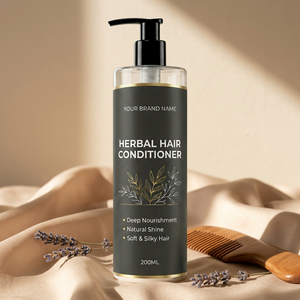 Après-shampoing Liquide Cosmétique Herbal Nourrissant en Profondeur Anti-Frisottis à l'Huile de Coco et Extrait d'Aloe Vera pour Tous Types de Cheveux - Product Image 3