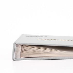 <span class=keywords><strong>Album</strong></span> photo avec couverture en lin et logo de taille personnalisée, <span class=keywords><strong>album</strong></span> de scrapbooking avec papier de soie sans acide - Product Image 2