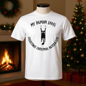 T-shirt pour amoureux des chats avec des casse-noisettes de Noël à collectionner de la marque My Human Loves - Product Image 3
