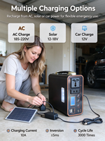 Batterie externe, cellule de batterie au lithium, USB Type-C, DC AC 300W, station d'alimentation portable pour pack d'alimentation portable