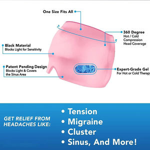 2026 Nova Chegada Máscara de Gel Refrescante para Olhos de Camada Dupla 360 para Suprimentos de Saúde °   Boné de Massagem para Alívio de Enxaqueca em Alta no Mercado - Product Image 4